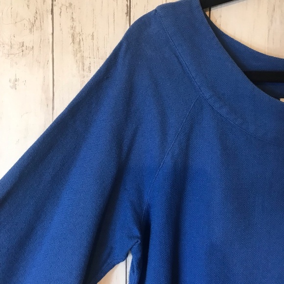 Soft Surroundings Women’s Blue Tunic 3/4 Length Sleeve Top Small - Picture 7 of 16
